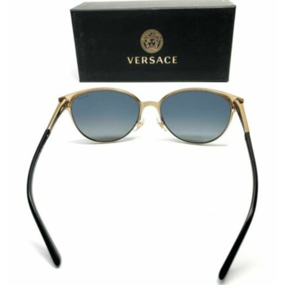 Versace Women\'s Black and Gold Sunglasses!